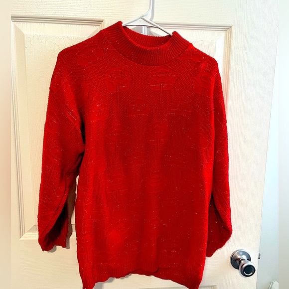 Sweaters - Red Sweater, Christmas Vintage